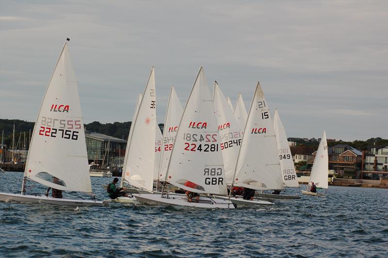 Courtenay Suckling as gate on the second start during ILCA Big Monday at Parkstone photo copyright Gary Hind taken at Parkstone Yacht Club and featuring the ILCA 7 class