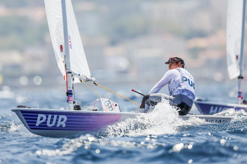 Pedro Luis Fernandez Gamboa (PUR) during the Men's Dinghy racing on August 1 in Marseille at the Paris 2024 Olympic Regatta - photo © World Sailing / Sander van der Borch