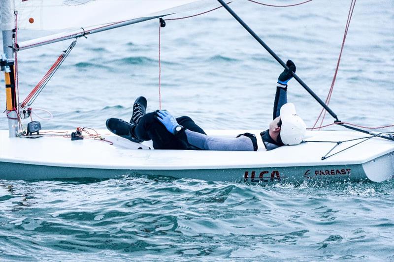 No wind again on day 3 of the ILCA 7 Men's World Championships at Qingdao - photo © Kong XiangJing / ILCA