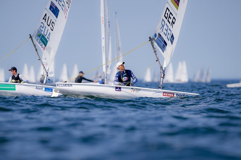 After early start disqualification, Philipp Buhl still has to improve in the ILCA 7 at Kieler Woche - photo © Sascha Klahn / Kieler Woche