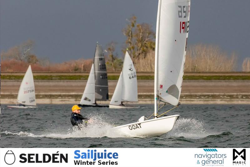 Sailing Chandlery Datchet Flyer in the Seldén Sailjuice Winter Series photo copyright Tim Olin / www.olinphoto.co.uk taken at Datchet Water Sailing Club and featuring the ILCA 7 class