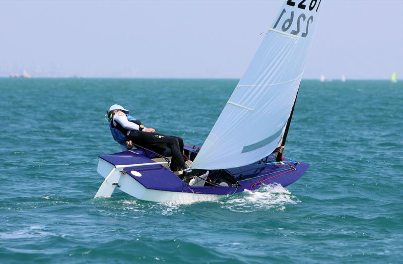 Nick Craig after a tack on day 3 of the Royal Varuna Yacht Club Open Masters Championship 2026 - photo © Henry Weidmann