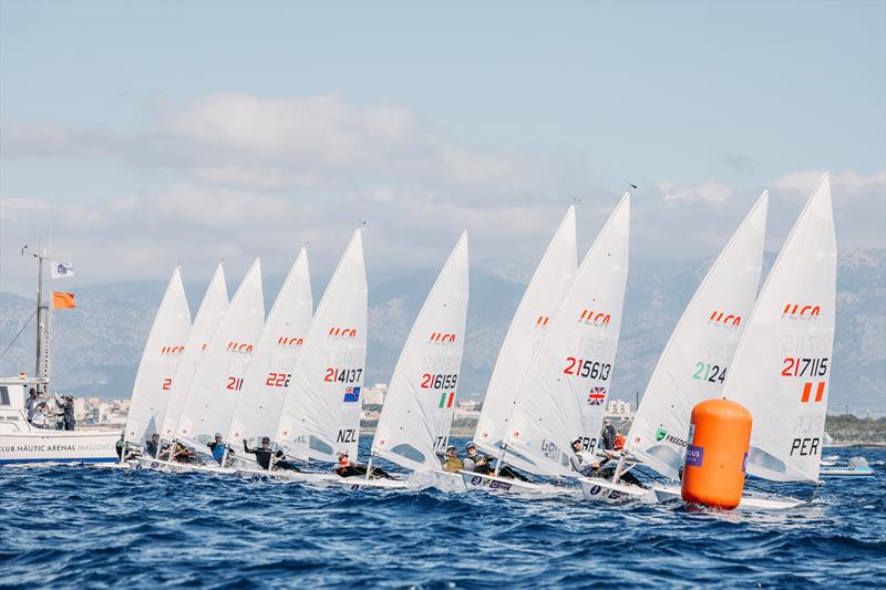 ILCA 7 Medal Race start a the 54th Trofeo Princesa Sofía Mallorca photo copyright Sailing Energy / Trofeo Princesa Sofía Mallorca taken at Real Club Náutico de Palma and featuring the ILCA 7 class