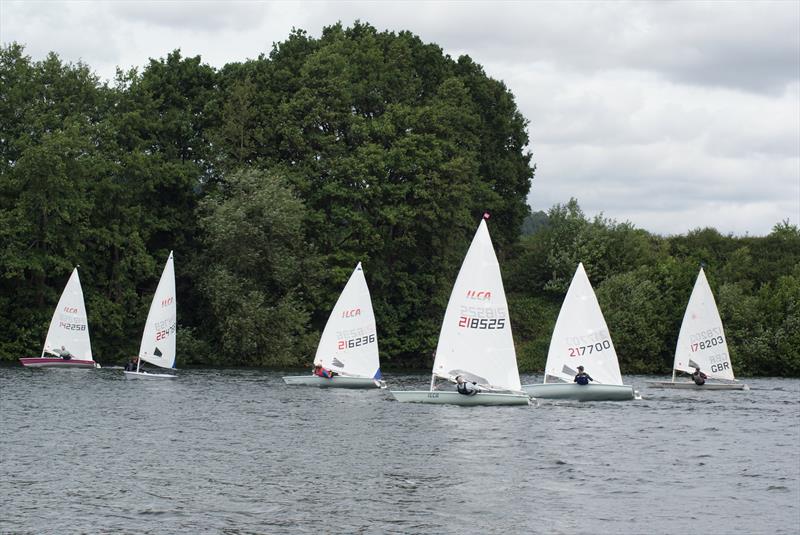 Upwind action - ILCA 6&7 open meeting at Chipstead - photo © Ian Cobb
