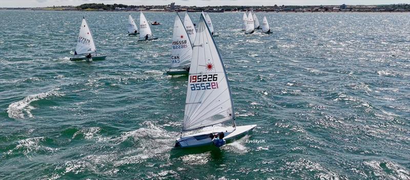 Race 7 start at Laserfest 2026 at Whitstable Yacht Club - photo © Eyesky