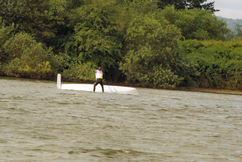 Capsizes were plentiful during Manor Park Summer Series Round 12 photo copyright Lee Bratley taken at Manor Park Sailing Club and featuring the Laser 2 class