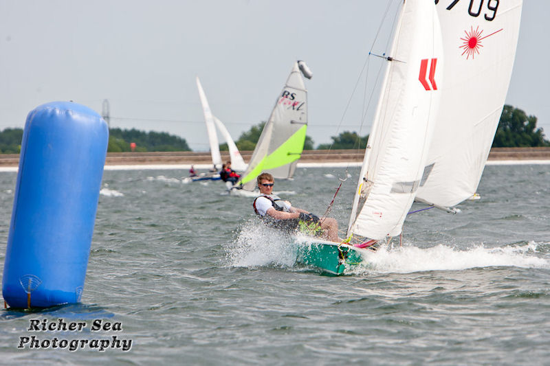 Purple Pursuit at Datchet photo copyright Mark Chappell / Richer Sea Photography taken at Datchet Water Sailing Club and featuring the Laser 2 class