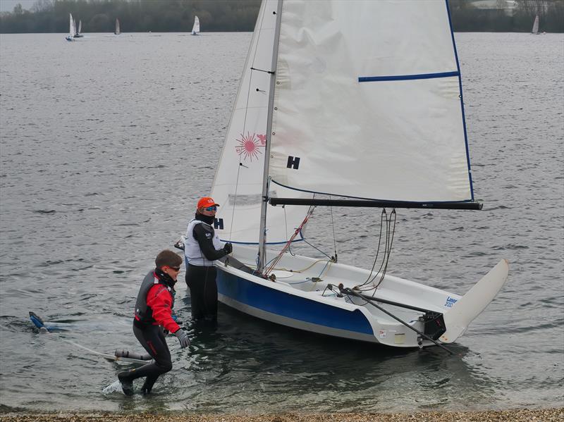 2000 class Millennium Series Round 1 at Burghfield photo copyright Phil Harland taken at Burghfield Sailing Club and featuring the 2000 class