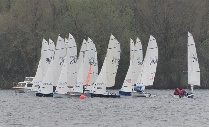 2000 class Millennium Series Round 1 at Burghfield photo copyright Phil Harland taken at Burghfield Sailing Club and featuring the 2000 class