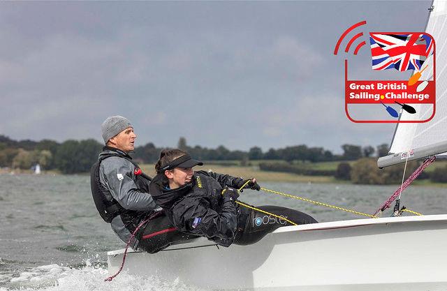 Simon Horsfield & Katie Burridge win the Great British Sailing Challenge Final at Rutland photo copyright Tim Olin / www.olinphoto.co.uk taken at Rutland Sailing Club and featuring the 2000 class