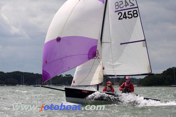 Testing conditions for the Millennium Series at Chichester  photo copyright Clare Turnbull / www.fotoboat.com taken at Chichester Yacht Club and featuring the 2000 class