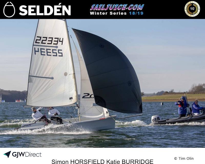 Simon Horsfield and Katie Burridge in the John Merricks Tiger Trophy 2019 photo copyright Tim Olin / www.olinphoto.co.uk taken at Rutland Sailing Club and featuring the 2000 class