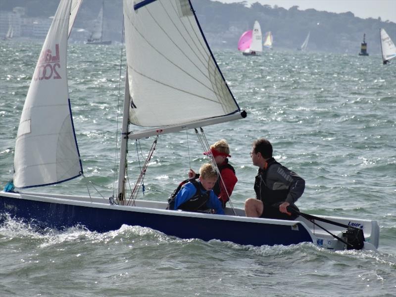 Czura Family - Peter, Tim and Greg sailing at Lee-on-the-Solent Sailing Club - RYA Push the Boat Out photo copyright RYA taken at Lee-on-the-Solent Sailing Club and featuring the 2000 class