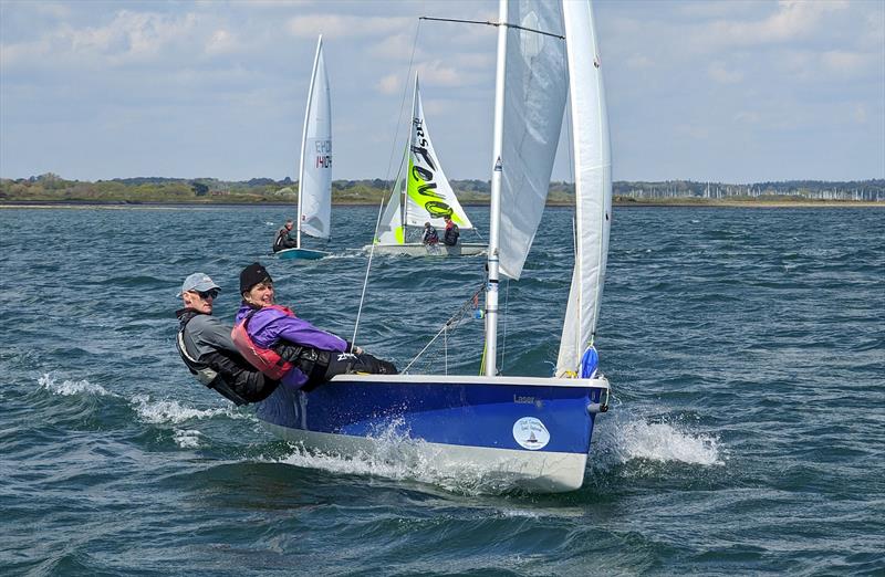 Keyhaven Yacht Club Early Afternoon Series Race 3 photo copyright Mark Jardine taken at Keyhaven Yacht Club and featuring the 2000 class