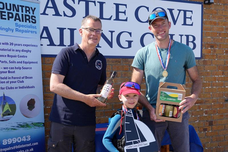 Overall winners, Tristan and Sam Pascoe - West Country Boat Repairs 2000 Millennium Series Round 3 at Castle Cove - photo © Jon Emmett