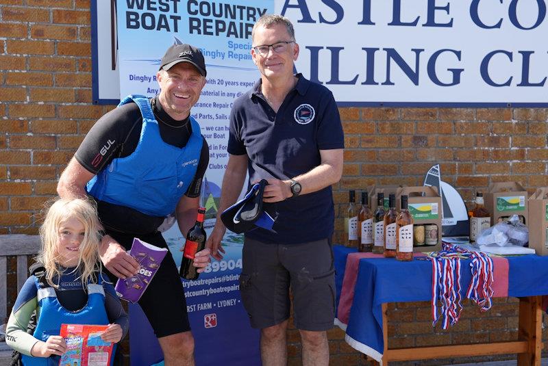 Family/Junior winners, Adrian and Jessica Stell - West Country Boat Repairs 2000 Millennium Series Round 3 at Castle Cove - photo © Jon Emmett