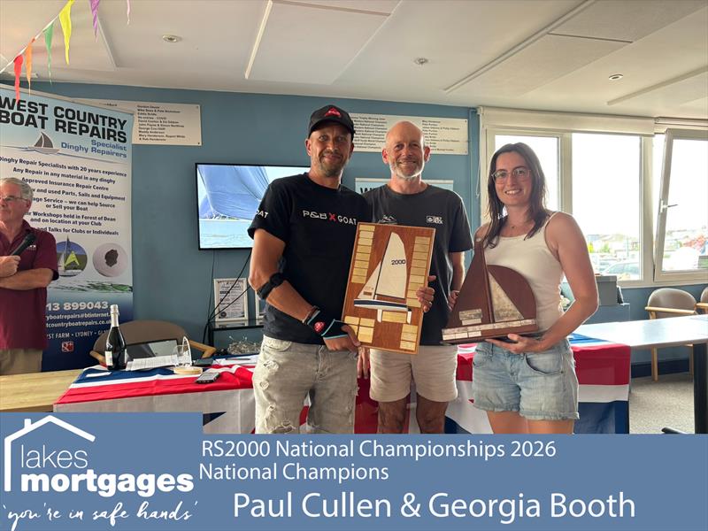 Paul Cullen and Georgia Booth win the Lakes Mortgages RS2000 Nationals at Brightlingsea photo copyright Ocelot Photography taken at Brightlingsea Sailing Club and featuring the RS2000 class