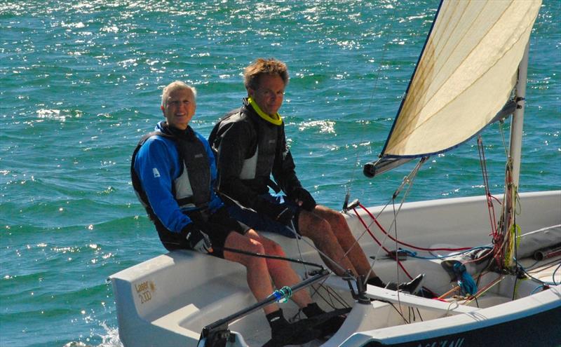 Verity and Jono Cunliffe - Lady Helm in the Cardigan Bay Regatta at New Quay, Wales photo copyright Chris Seal taken at New Quay Yacht Club and featuring the RS2000 class