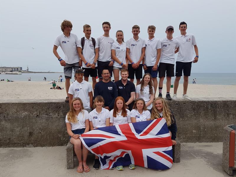 GBR sailors at the 2018 Laser 4.7 World Championships photo copyright Ben Nicholls taken at  and featuring the ILCA 4 class