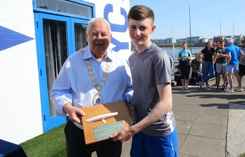 Irish Laser National Championships 2019 Prize Giving - 1st 4.7 Michael Crosbey - photo © Simon McIlwaine / www.wavelengthimage.com