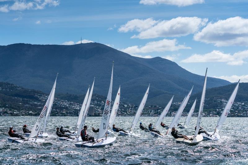 4.7 Fleet - Day 2, Australian Youth Championships 2019 photo copyright Beau Outteridge taken at Royal Yacht Club of Tasmania and featuring the ILCA 4 class