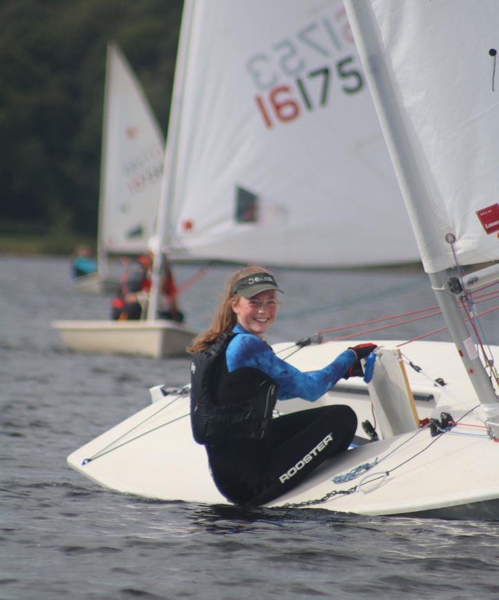 Megan Hardiman wins the series overall - RYA Midlands Youth Series Finale at Bartley photo copyright Kerry Webb taken at Bartley Sailing Club and featuring the ILCA 4 class