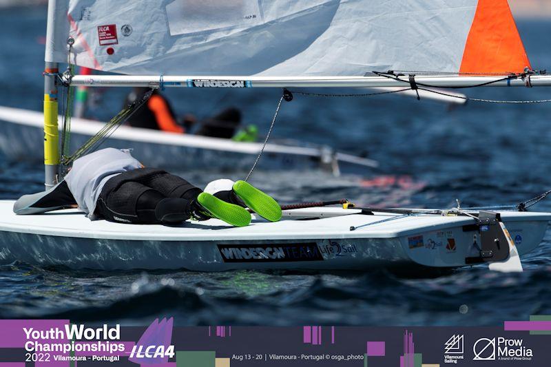 2022 ILCA 4 Youth World Championships at Vilamoura Sailing Day 4