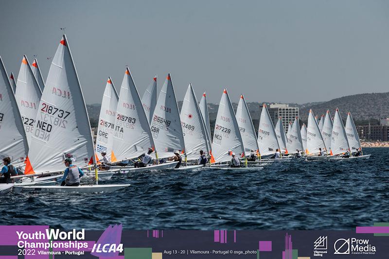 2022 ILCA 4 Youth World Championships at Vilamoura Sailing Day 5