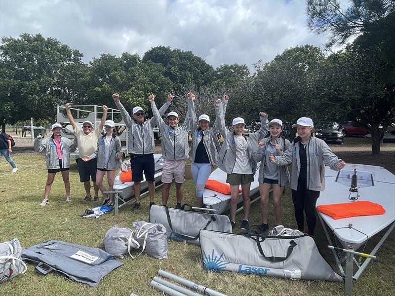 Youth Solidarity group at the Oceania and Australian ILCA Laser Championships photo copyright Australian ILCA Laser Association Member taken at Georges River 16ft Skiff Sailing Club  and featuring the ILCA 4 class