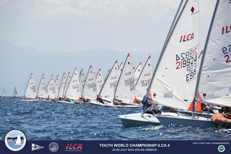 2023 ILCA 4 Youth Worlds at Volos, Greece Day 5 photo copyright Nikos Zagas / ZAGAS Photography taken at Nautical Club of Volos & Argonauts and featuring the ILCA 4 class