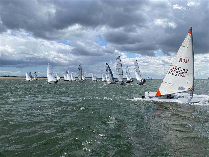 North West Norfolk Week 2023 Day 1: Allcomers Start photo copyright Robbie Bell taken at Snettisham Beach Sailing Club and featuring the ILCA 4 class