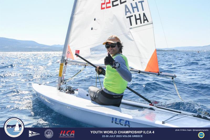 2023 ILCA 4 Youth Worlds at Volos, Greece Day 6 photo copyright Nikos Zagas / ZAGAS Photography taken at Nautical Club of Volos & Argonauts and featuring the ILCA 4 class