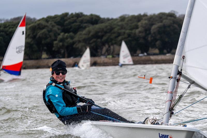 SWYSA Winter Race Coaching at Starcross photo copyright Tom Wild taken at Starcross Yacht Club and featuring the ILCA 4 class