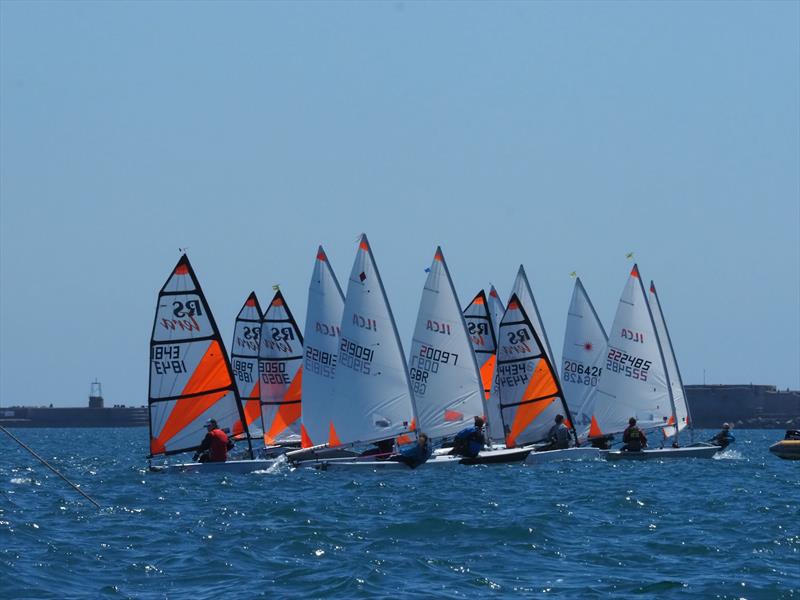 ILCA 4s at the South & South West Regional Junior Championship photo copyright Phil Rydin-Orwin taken at Weymouth & Portland Sailing Academy and featuring the ILCA 4 class
