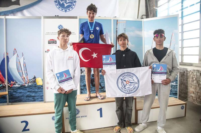 ILCA 4 boys podium in the EurILCA Europa Cup GER at Warnemünde, Germany - photo © Pepe Hartmann