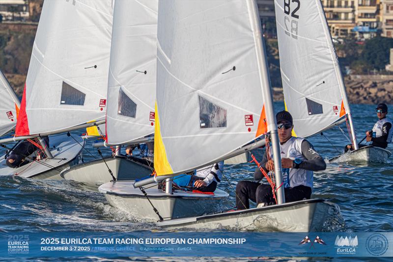 ILCA Team Racing European Championship at Athens - Day 3 photo copyright Agustín Argüelles / AASailing taken at Yacht Club of Greece and featuring the ILCA 4 class