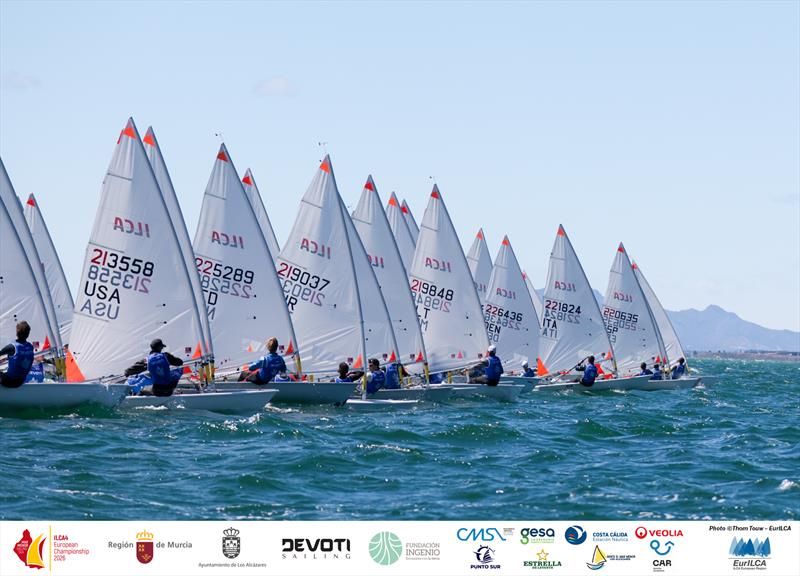 2026 ILCA 4 Youth European Championships & Open European Trophy at Los Alcázares, Spain Day 1 photo copyright Thom Touw / EurILCA taken at  and featuring the ILCA 4 class