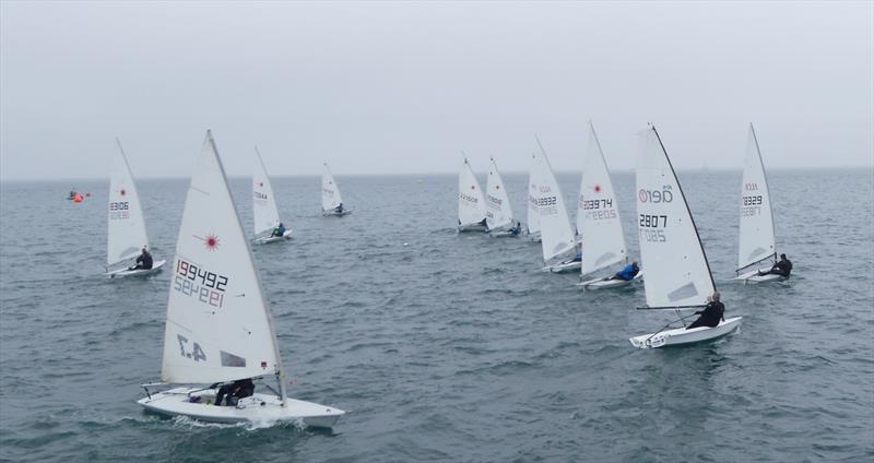 Jersey Regatta - Class 8 start photo copyright Bill Harris taken at Royal Channel Islands Yacht Club and featuring the ILCA 4 class