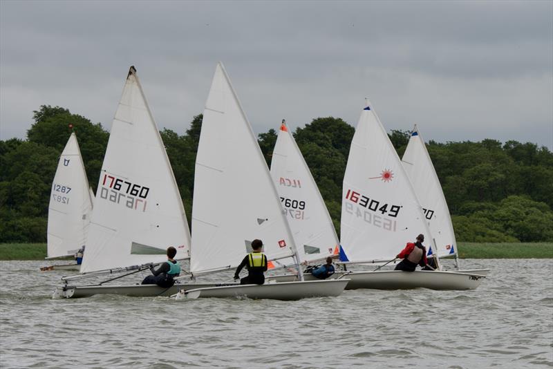 Race start during the Annandale Sailing Club 70th Anniversary Regatta photo copyright Ally Brown taken at Annandale Sailing Club and featuring the ILCA 4 class