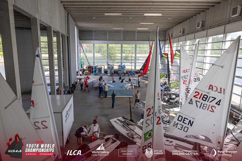 450 young sailors from 51 nations have arrived in Aarhus, Denmark for the 2026 ILCA 4 Youth Worlds - photo © Peter Brogger