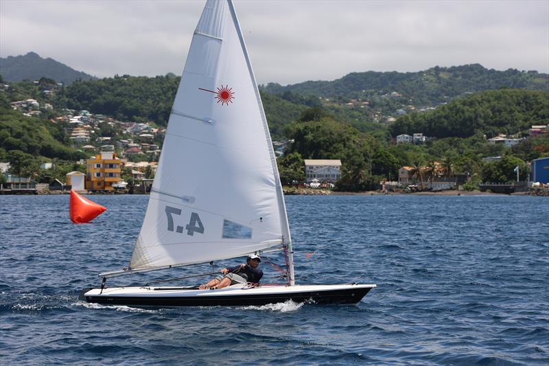 National ILCA 4 Champion Jordi Lewis during the KGroup National Sailing Championships in Calliaqua Bay - photo © Fedel Mansour