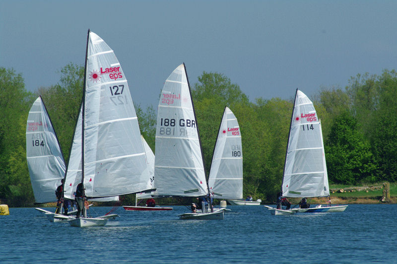 Sunshine and light winds for the Whitefriars Laser EPS open photo copyright WSC taken at Whitefriars Sailing Club and featuring the Laser EPS class