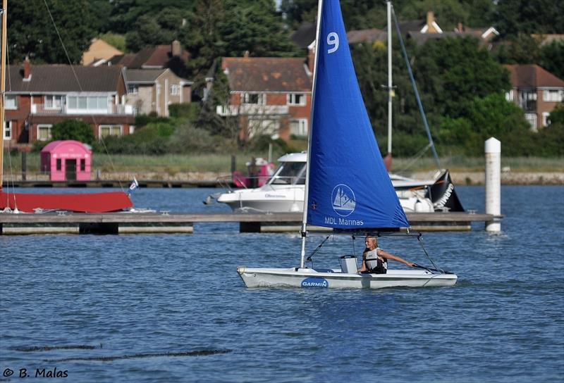 Marcie Russell in the Hamble Community Sports College Regatta 2014 photo copyright Bertrand Mallas taken at Hamble River Sailing Club and featuring the Laser Pico class