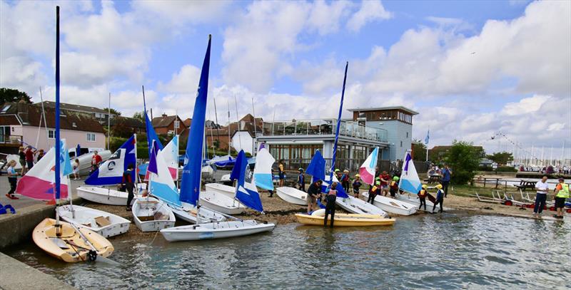 Hamble River Sailing Club Centenary Celebration photo copyright Gill Pearson taken at Hamble River Sailing Club and featuring the Laser Pico class