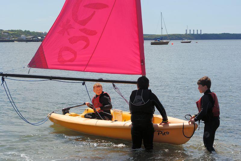 The All Afloat project gives children at Neyland CP School a chance to try sailing photo copyright WYA taken at Neyland Yacht Club and featuring the Laser Pico class