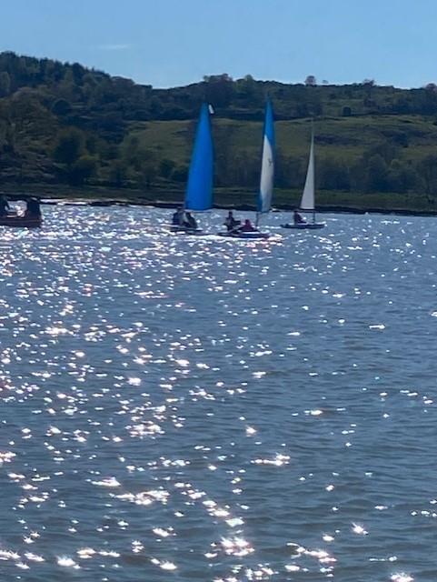 Cadet coaching and racing at Solway photo copyright April Whiteley taken at Solway Yacht Club and featuring the Laser Pico class