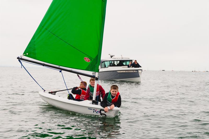 Princess Royal visit to Seaview Sailing Trust photo copyright Sea View Yacht Club taken at Sea View Yacht Club and featuring the Laser Pico class