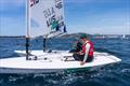 Friends Mara Stransky (elft) and Casey Imeneo celebrate their Medal Race results -  2023 Hyeres Regatta © Beau Outteridge / Australian Sailing Team