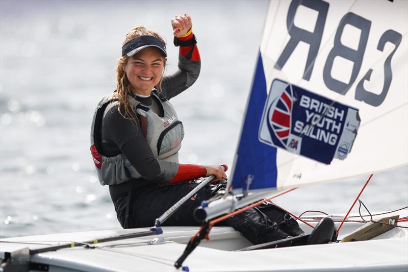 Karyna Manuel at the RYA Youth Nationals photo copyright Paul Wyeth / RYA taken at Weymouth & Portland National Sailing Academy and featuring the ILCA 6 class