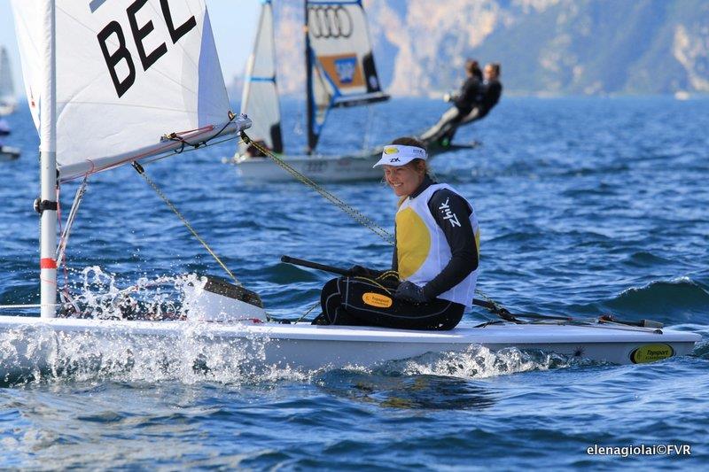 Eurosaf Champions Sailing Cup Leg 2 at Lake Garda photo copyright Elena Giolai taken at Fraglia Vela Riva and featuring the ILCA 6 class